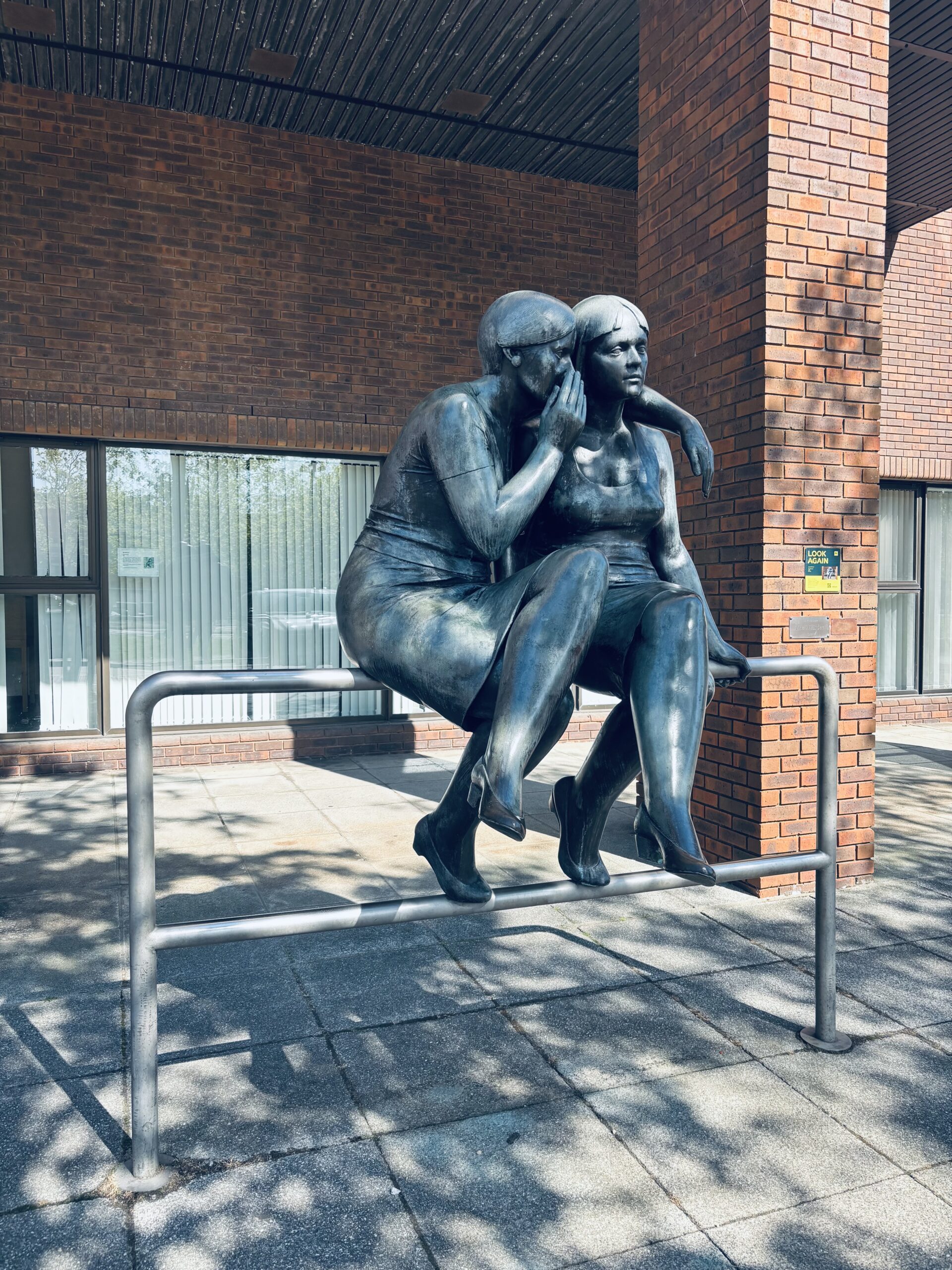 "The Whisper” bronze sculpture by André Wallace